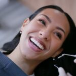 woman at dentist for preventive dentistry in beaufort sc